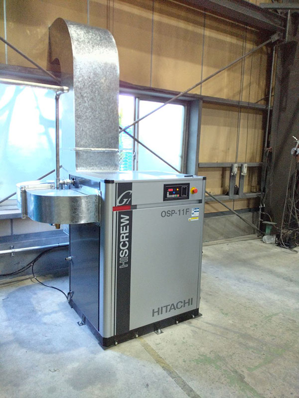 コンプレッサーのパッケージ内冷却事例1