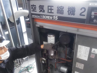 コンプレッサーの突発修理事例