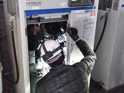 コンプレッサーの計画整備事例